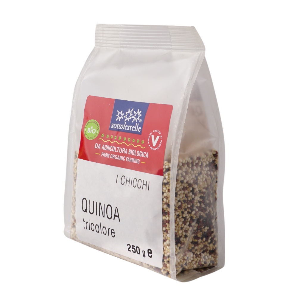 Hạt diêm mạch hỗn hợp ba màu hữu cơ (Quinoa Tricolore) - Sottolestelle - 250g - HCMShop