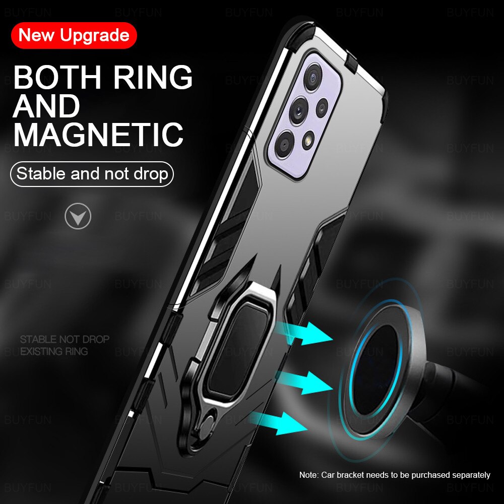 Ốp điện thoại gắn nhẫn kim loại kiểu áo giáp Samsung Galaxy A32 A52 A72 A11 A12 A02S A51 A71 S20 Plus S20 Ultra Note 10 Lite S10 Lite S21 | BigBuy360 - bigbuy360.vn