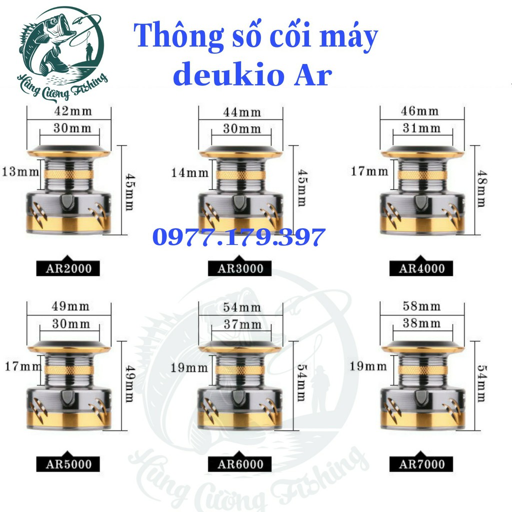 MÁY CÂU CÁ FULL KIM LOẠI DEUKIO AR7000