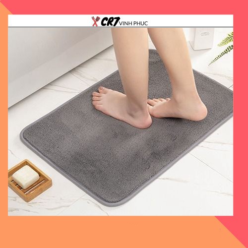 ❌GIÁ HỦY DIỆT❌Thảm lau chân, thảm nhà tắm 60x40cm chống trơn trượt 88226 SHOP CR7