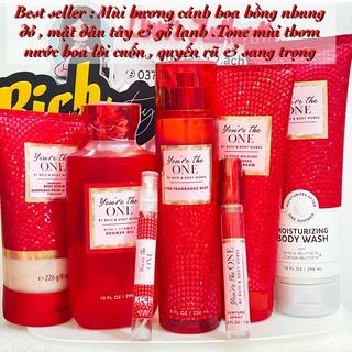 KÈM BILL XỊT THƠM BODY MIST & DUỠNG THỂ BODY LOTION BBW YOU ARE THE ONE