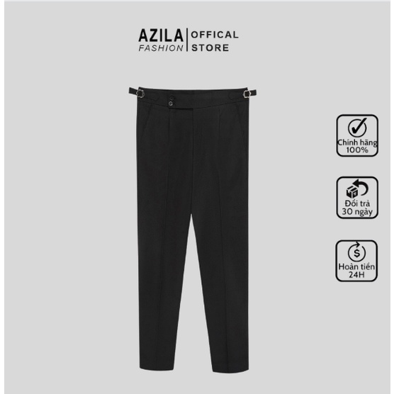 Quần âu cạp cao nam Sidetab chất liệu co giãn cao cấp thương hiệu AZILA