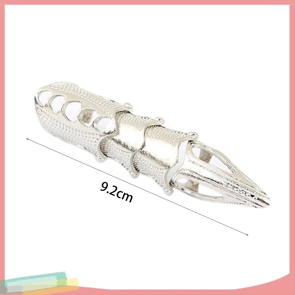 [LK] - - Nhẫn Đeo Khớp Ngón Tay Bản To Có Thể Điều Chỉnh Phong Cách Punk Gothic Cho Cospaly