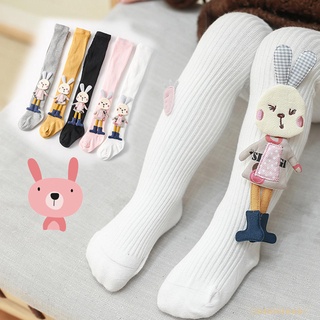 Quần legging dệt kim lưng thun in hình thỏ 3d laa6-kid