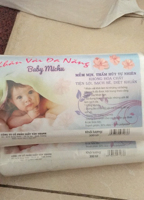 Khăn vải khô đa năng cho bé