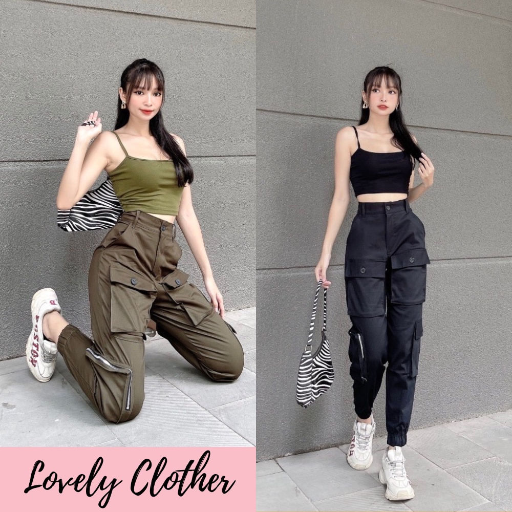 Set thể thao nữ, set túi hộp kaki nữ cao cấp newtrend SKUS-09 lovely.clother