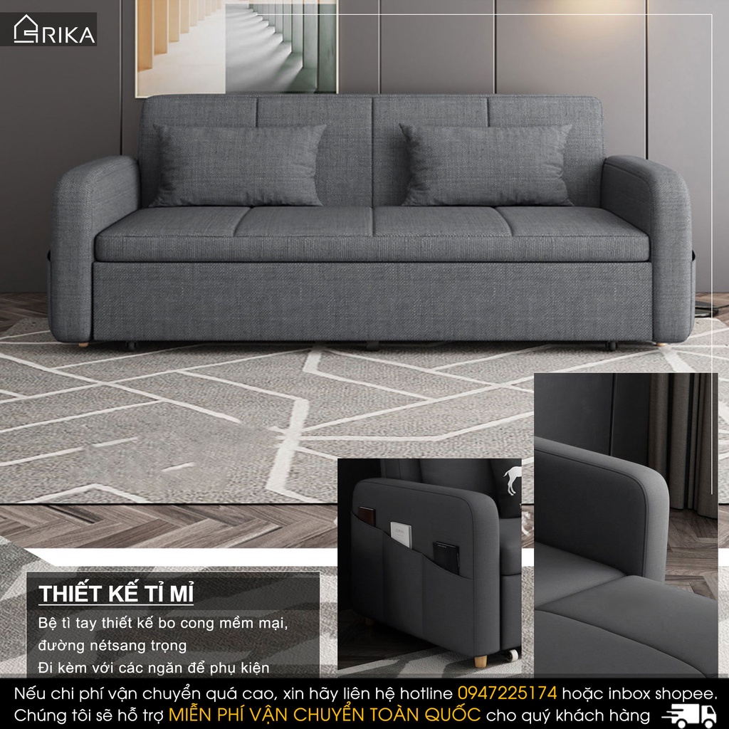 Sofa giường đa năng thông minh ghế sofa giường gấp gọn dành cho phòng ngủ phòng khách RIKA SB01AC