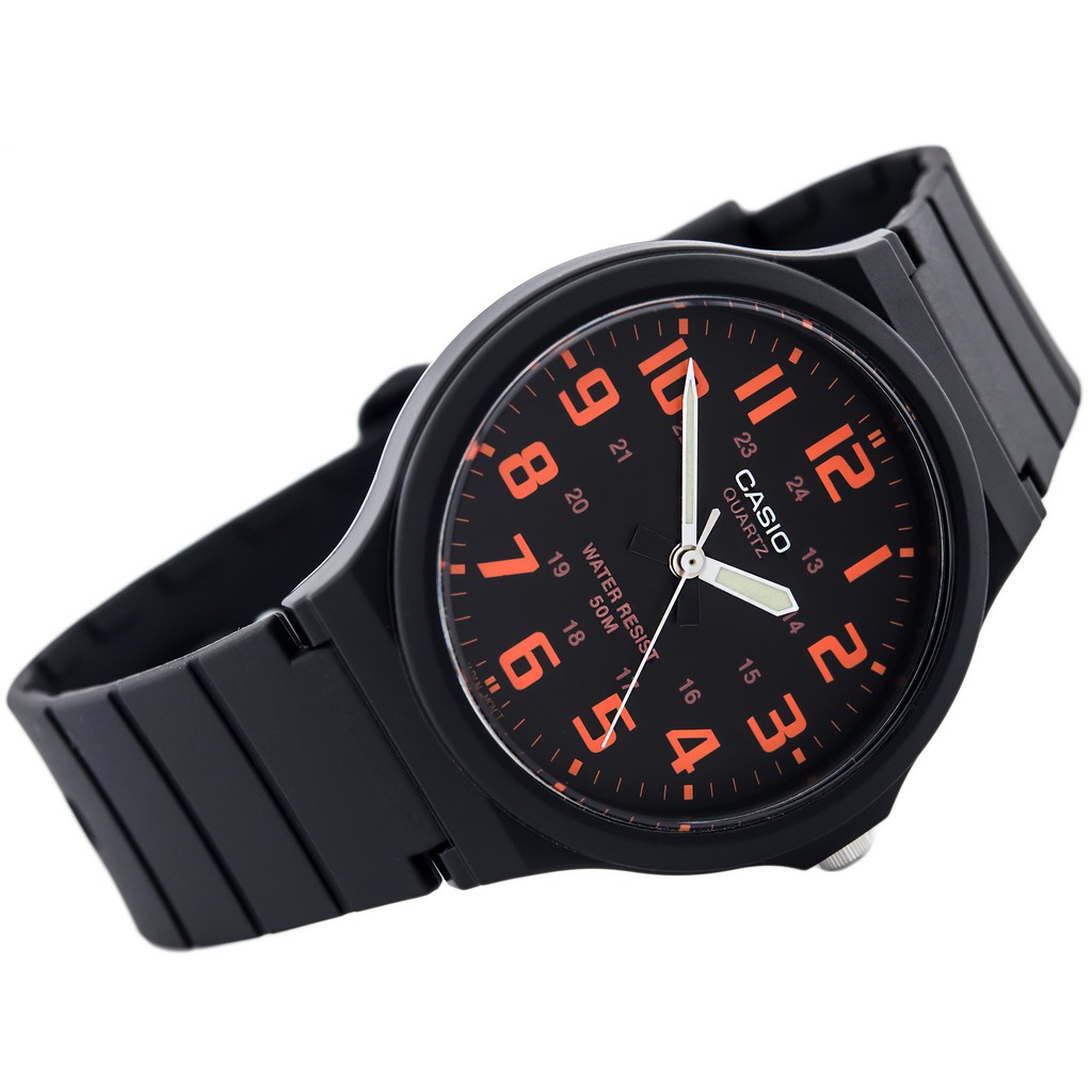 Đồng hồ nam dây nhựa Casio chính hãng Anh Khuê MW-240-4BVDF (43mm)