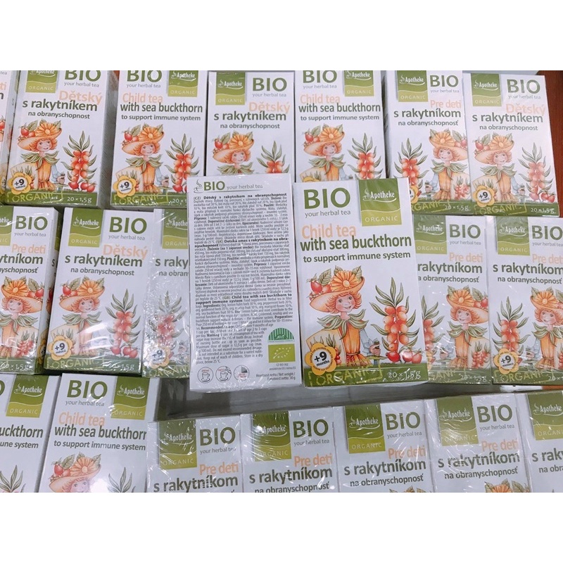 Trà tăng đề kháng - chống viêm đường hô hấp  hữu cơ cho bé Apotheke 9m