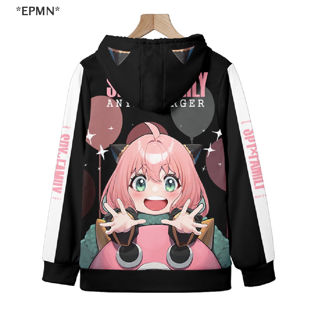 Epmn Áo Hoodie Mềm Hóa Trang Nhân Vật Loid Anya Yor Forger Phim Spy X Cho Gia Đình