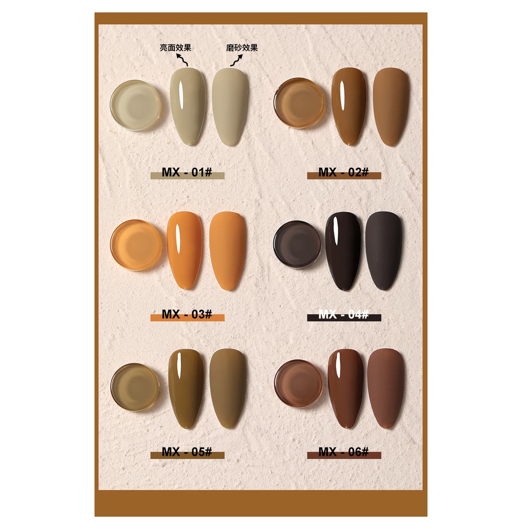 Sơn Gel AS| Mã MX | Màu Vàng Trà