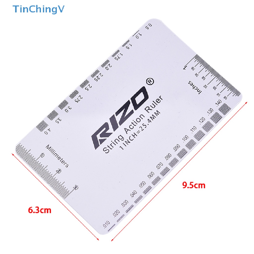 Thước Đo Bằng Thép Không Gỉ Kích Thước 95 * 63mm Chuyên Dụng Cho Đàn Guitar Điện [Mới]