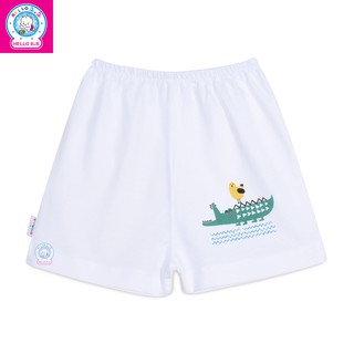 QL0128 Quần đùi cotton Hello BB - Hello B&B màu trắng