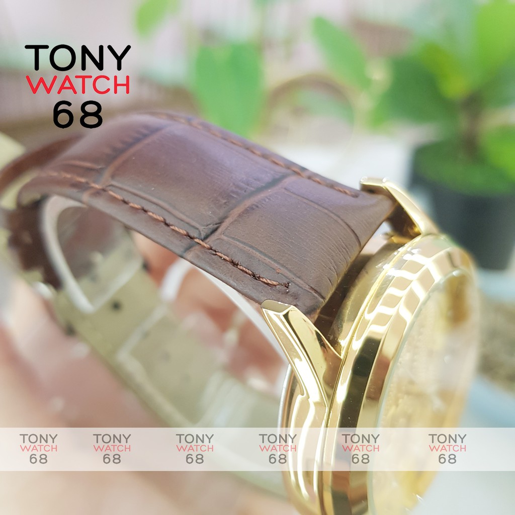 Đồng hồ nam Baishuns chống nước rồng măt đỏ dây thép đúc đặc 3 hàng chính hãng Tony Watch 68