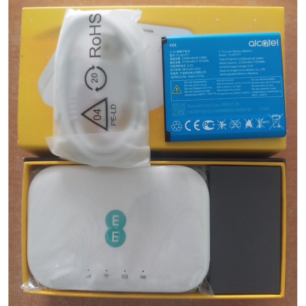 Bộ phát Wifi 4G Alcatel EE71 Cat7 tốc độ 300Mbps. Hàng cao cấp của Anh