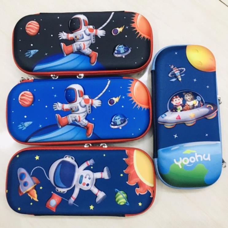 Hộp bút họa tiết hình 3D siêu nhẹ chống thấm nước / Ví đựng bút học sinh hình ảnh 3D