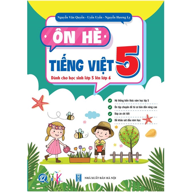 Sách - Combo ôn hè Toán và Tiếng Việt dành cho học sinh lớp 5 lên lớp 6 (2 cuốn)