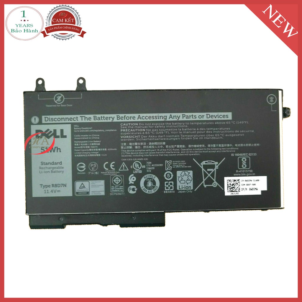 Pin Dell Inspiron 7706 7590 7591 7791 7500 7506 2-in-1 Black R8D7N 3HWPP