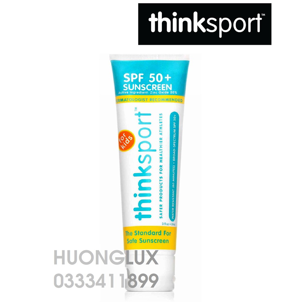 Kem chống nắng Thinksport KIDS Safe Mineral Sunscreen Broad Spectrum SPF50+ 3oz - 89ml