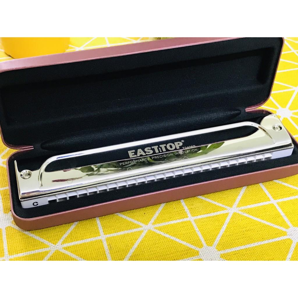 [BẢN QUỐC TẾ] Kèn Harmonica Easttop T2406S - Tremolo 24 lỗ