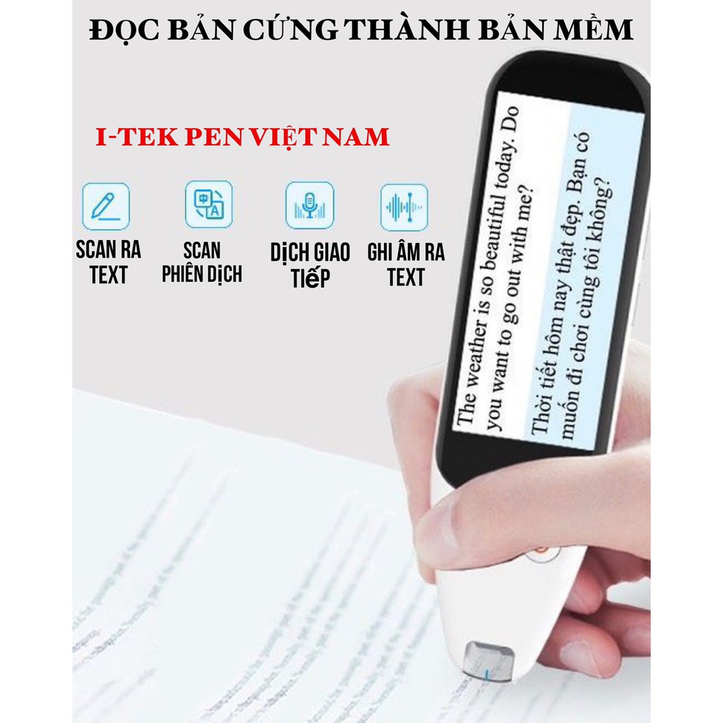 BÚT THÔNG MINH I-TEK PEN (ĐỌC, GHI ÂM XUẤT FILE VĂN BẢN)