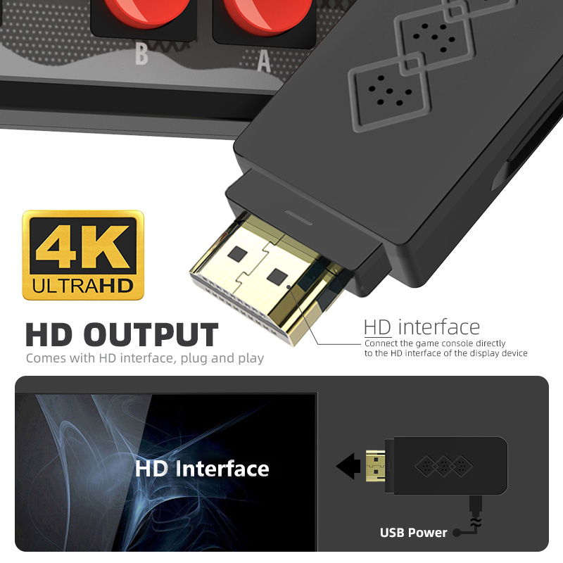 Máy Chơi Game 1700+ Trò NES/FC Có Save Load Download Thêm Game Miễn Phí Điều Khiển Không Dây Xuất HDMI 4K Đời Mới 2021