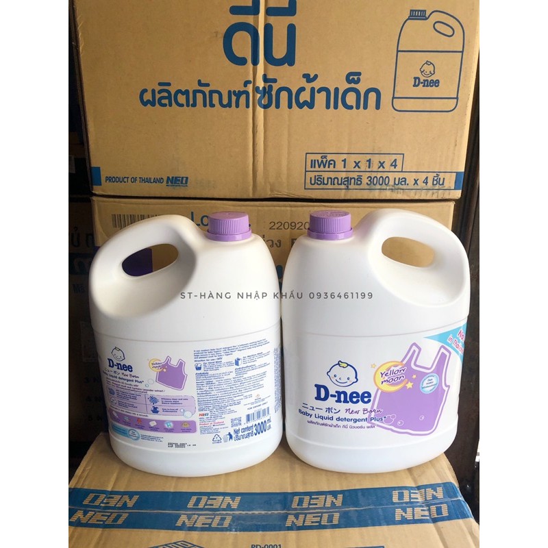 NƯỚC GIẶT XẢ DNEE EM BÉ HOẶC NGƯỜI LỚN SIÊU THƠM,SẠCH THÁI LAN 3000ML ĐỦ MÀU