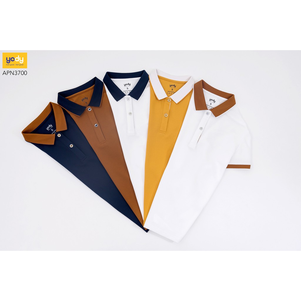 Áo polo nữ YODY chính hãng, Áo phông có cổ nữ  basic vải  Café siêu nhẹ, siêu mát thấm hút tốt APN3700 | BigBuy360 - bigbuy360.vn