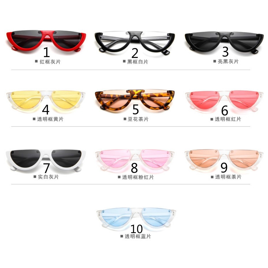 Half Frame Sunglasses Vintage Trend Ladies fashion | BigBuy360 - bigbuy360.vn