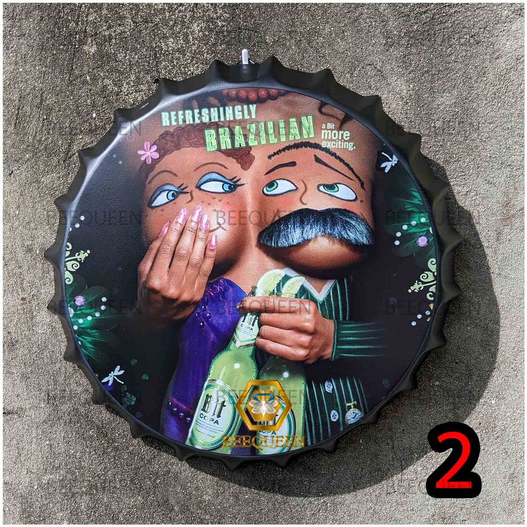 30 Mẫu Nắp Bia Kim Loại 30cm Trang Trí Cửa Hàng Tặng Kèm Phụ Kiện