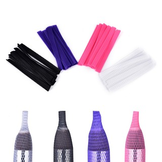 Set 10 tấm lưới bằng nhựa PE bọc đầu cọ trang điểm