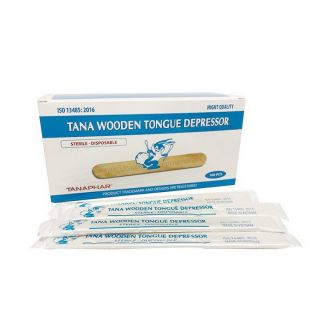 Hộp 100 Que đè lưỡi tiệt trùng Tanaphar