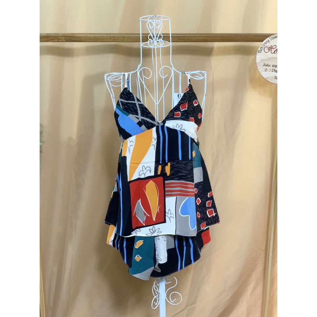 Bộ Pijama Voan Lụa Áo 2 Dây Quần Đùi Cao Cấp Dáng Rộng 65kg Trở Lại Ulzzang