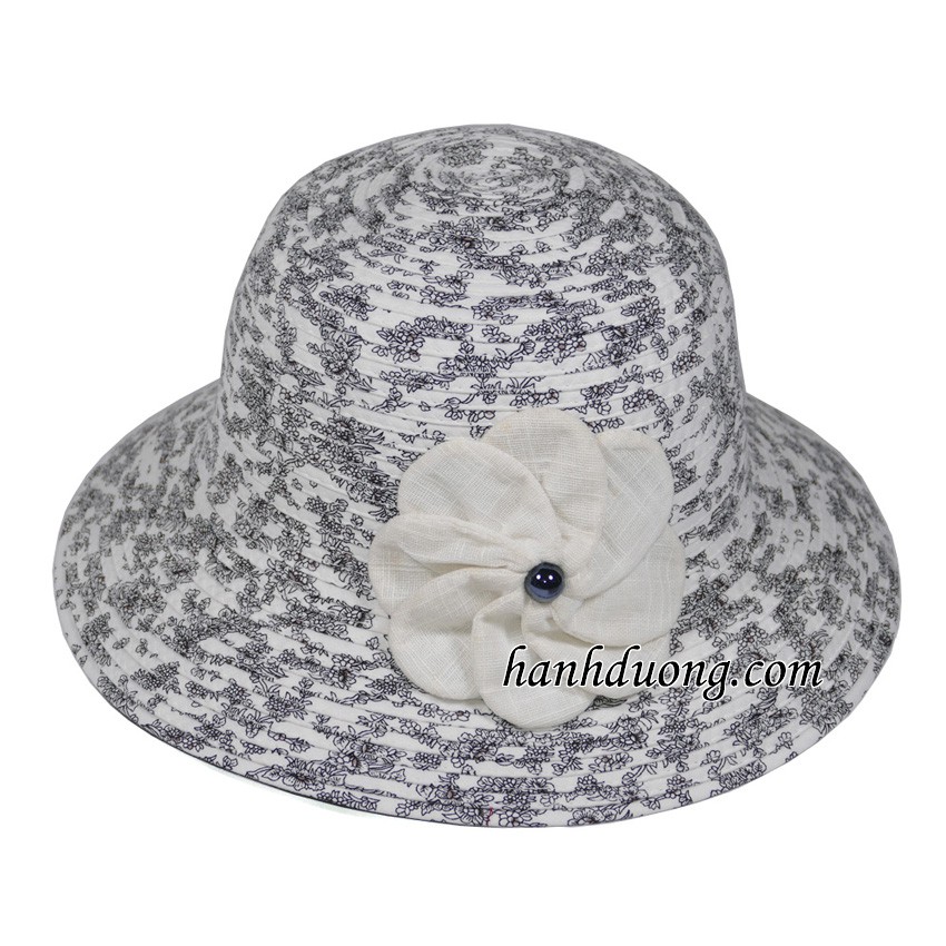 [ Nhiều mẫu ] Nón rộng vành đi biển mũ tai bèo mũ vành to 7cm được gắn nhiều mẫu hoa khác nhau với nhiều màu đa dạng