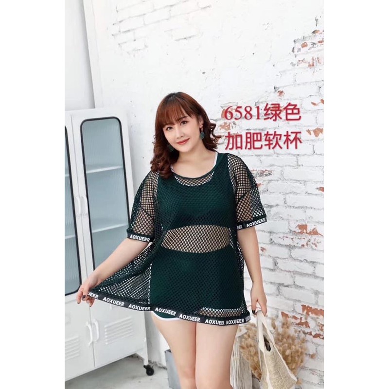 Bikini big size / béo / plus size cho người từ 70-90kg hàng có sẵn lưới big