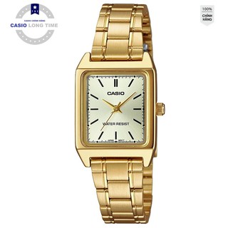 Đồng hồ nữ Casio LTP-V007G-9EUDF Chính hãng - Mặt chữ nhật - Mạ vàng- chống nước , bảo hành 12 tháng