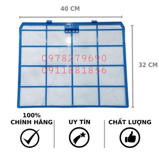 Tấm lọc bụi điều hoà Panasonic 2HP-2.5HP (40cm*32cm) và 1HP-1.5HP (30,5cm*32cm)