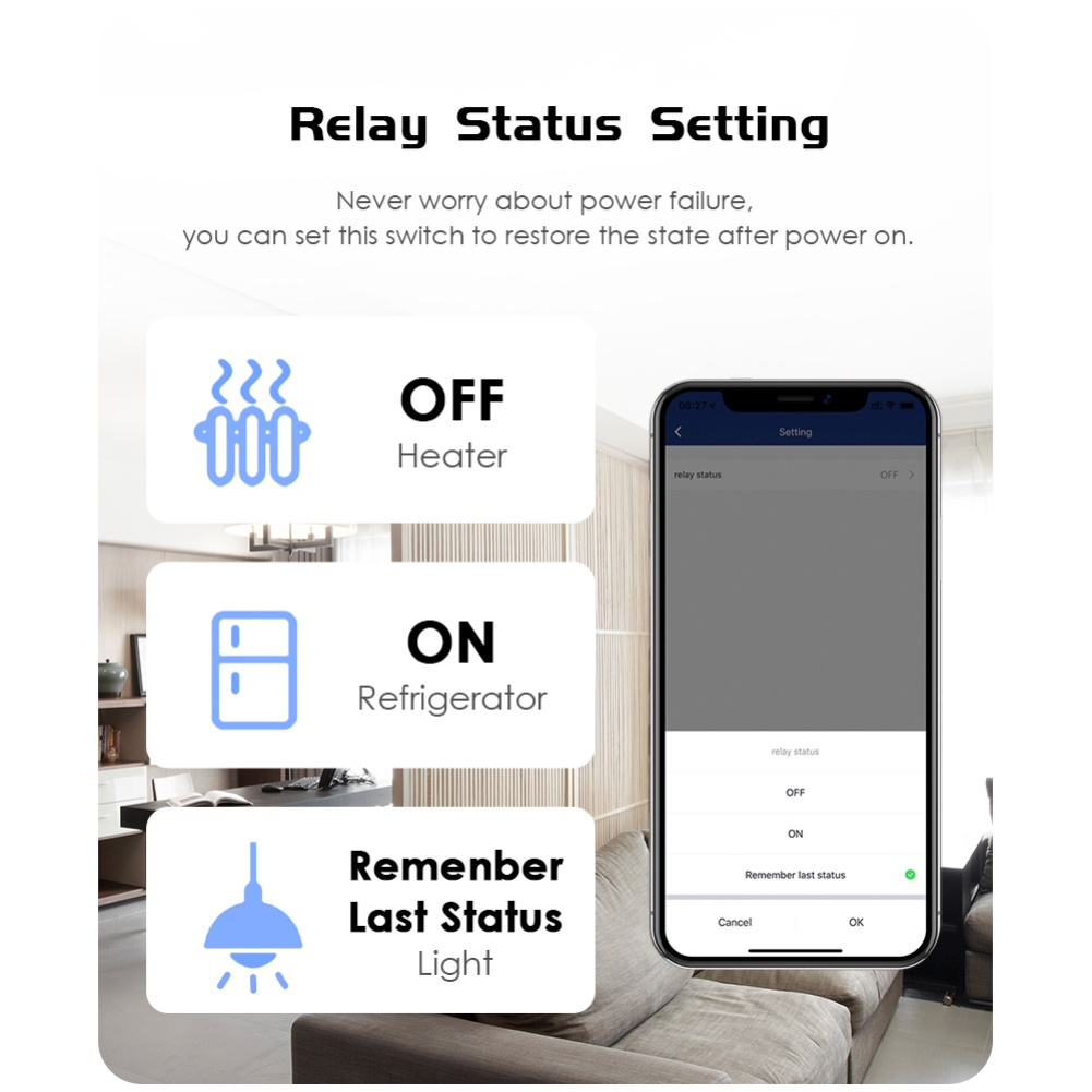 Thông minh Mô-đun Chuyển Đổi 10A/16A Aubess Tuya Wifi Không Dây 2 cách điều khiển Alexa Google trợ lý trong kho