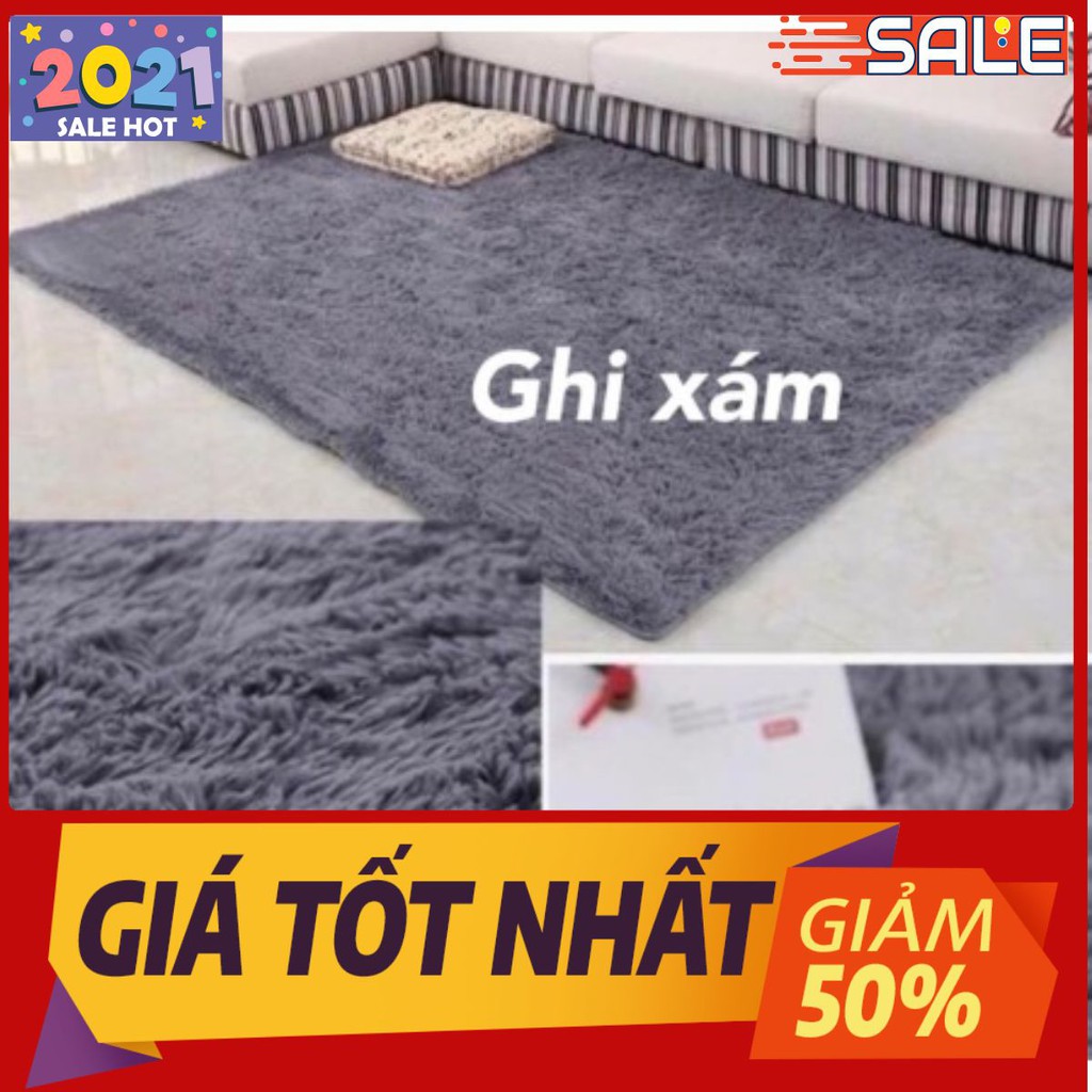 Thảm Lông Dài Trải Phòng Khách Cao Cấp 1m6x2m MÀU TL02