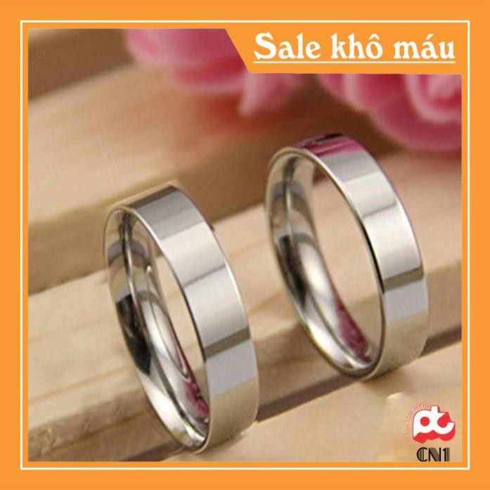 [ Siêu SALE ] FREESHIP ĐƠN 99K_Nhẫn cặp inox cao cấp sang trọng rẻ đẹp không đen HCM ĐV: 1CHIẾC