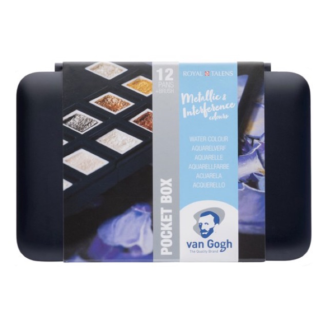 [Michi Art Store] Màu nước Van Gogh hộp nhựa box set 12 màu, 15 màu xuất xứ Hà Lan