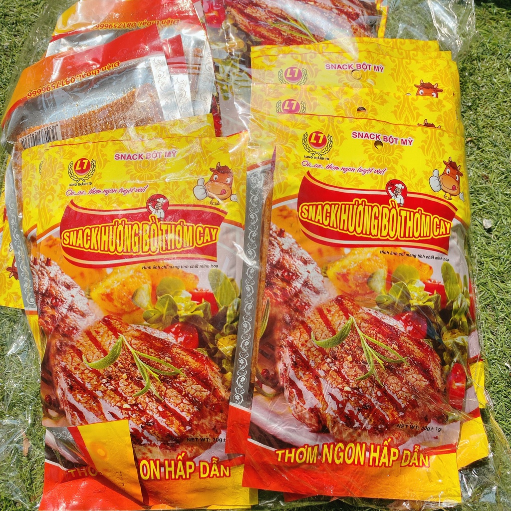 Bịch snack hương bò thơm cay 50 gói