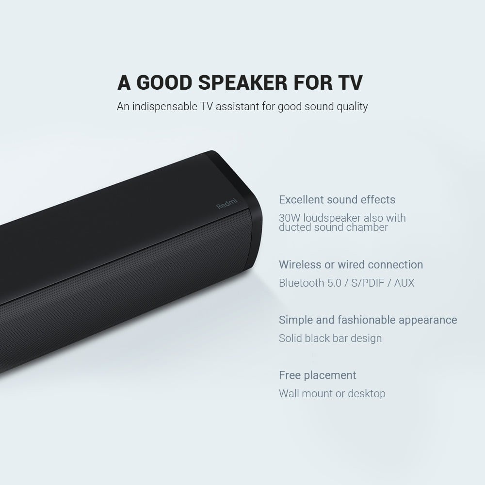 [Mã ELHACE giảm 4% đơn 300K] Loa Thanh Bluetooth 5.0 không dây Xiaomi Redmi TV Soundbar 30W chính hãng - Minh Tín Shop