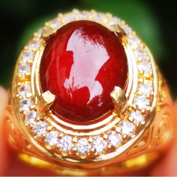 Nhẫn Đính Đá Garnet