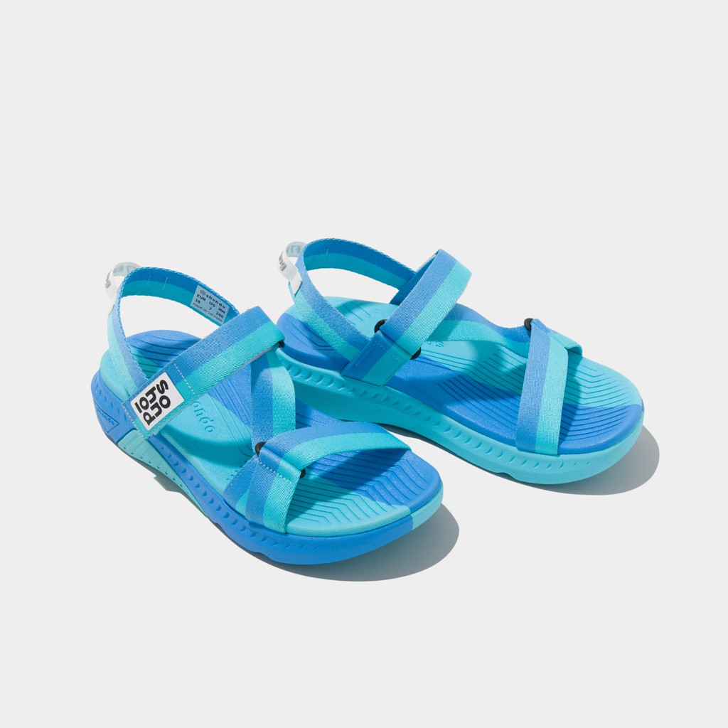 Giày Sandals Nam Nữ Unisex Shondo F7 Half Xanh Ngọc Xanh Dương F7H3032