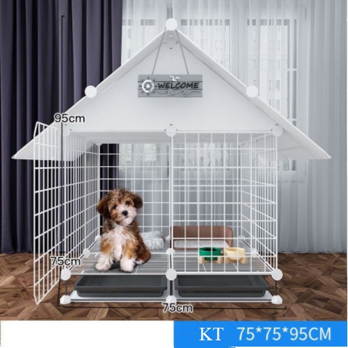 [ Tặng Vòng Cổ ] Combo Chuồng Chó Có Mái Chắc Chắn - Gía Rẻ - Có 2 Kích Thước Lựa Chọn
