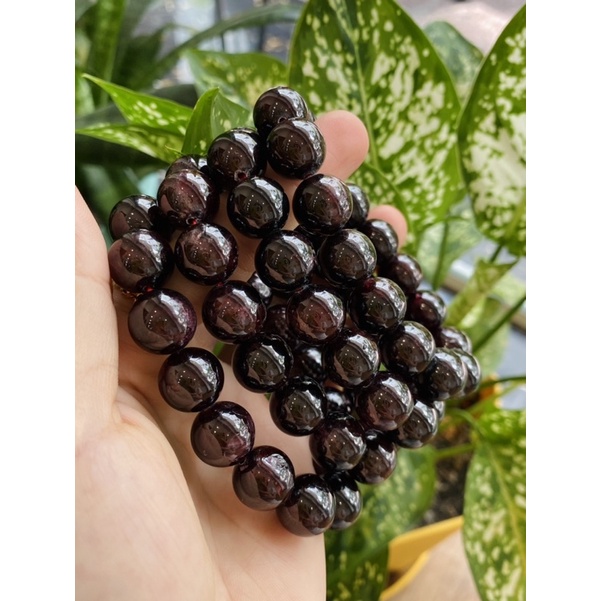 Vòng tay đá Garnet, Vòng tay đá Ngọc Hồng Lựu thiên nhiên, Vòng năng lượng, nâng cao năng lượng, Healing