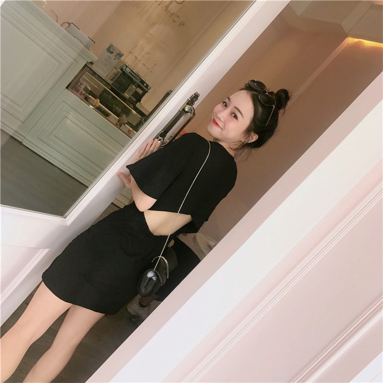 Đầm tay ngắn Xiaozhainv thiết kế dáng ôm cho nữ | BigBuy360 - bigbuy360.vn