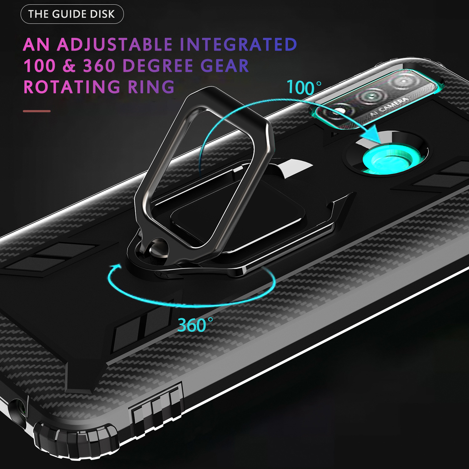 Ốp Lưng Chống Sốc 3c In Life Có Vòng Nhẫn Nam Châm Cho Huawei P Smart 2020 | BigBuy360 - bigbuy360.vn