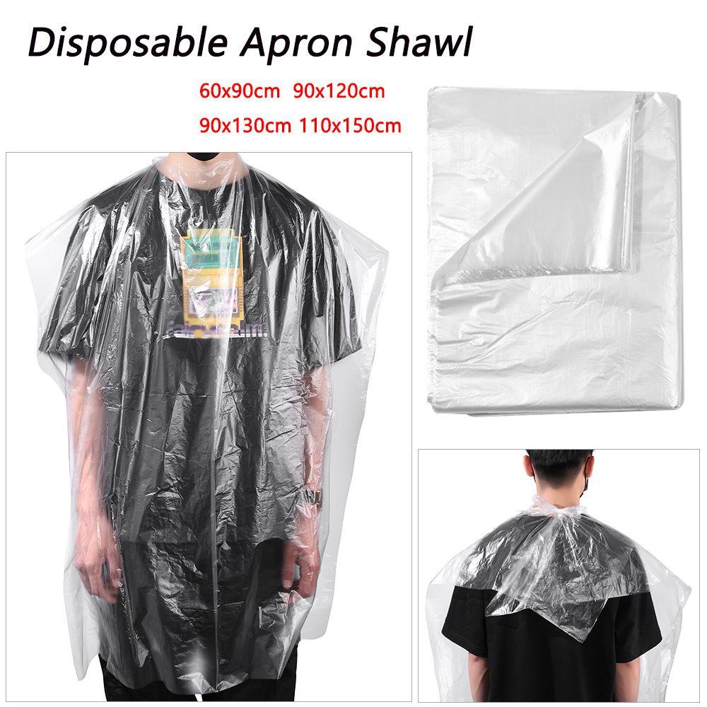Áo Choàng Cắt Tóc Trong Suốt Dùng Một Lần Cho Tiệm Salon